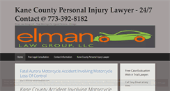 Desktop Screenshot of kanecountypersonalinjurylawyerblog.com