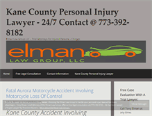 Tablet Screenshot of kanecountypersonalinjurylawyerblog.com